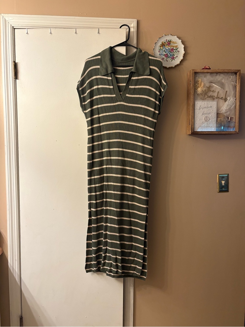 Green Striped Dress